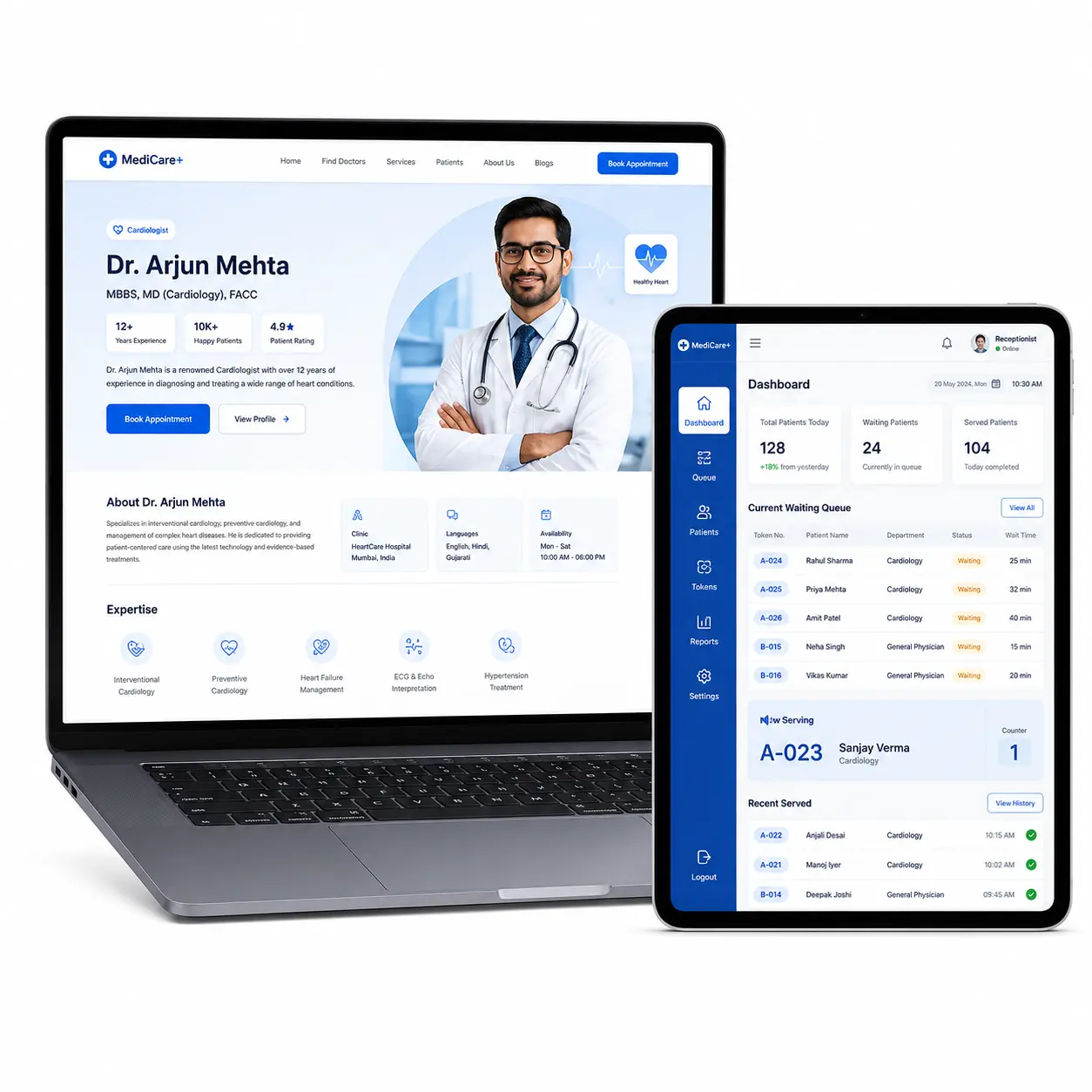 Doctor Portfolio and SmartClinics SaaS System